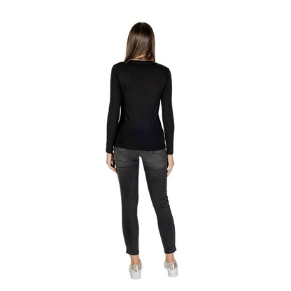 Black Cotton Long Sleeve T-Shirt