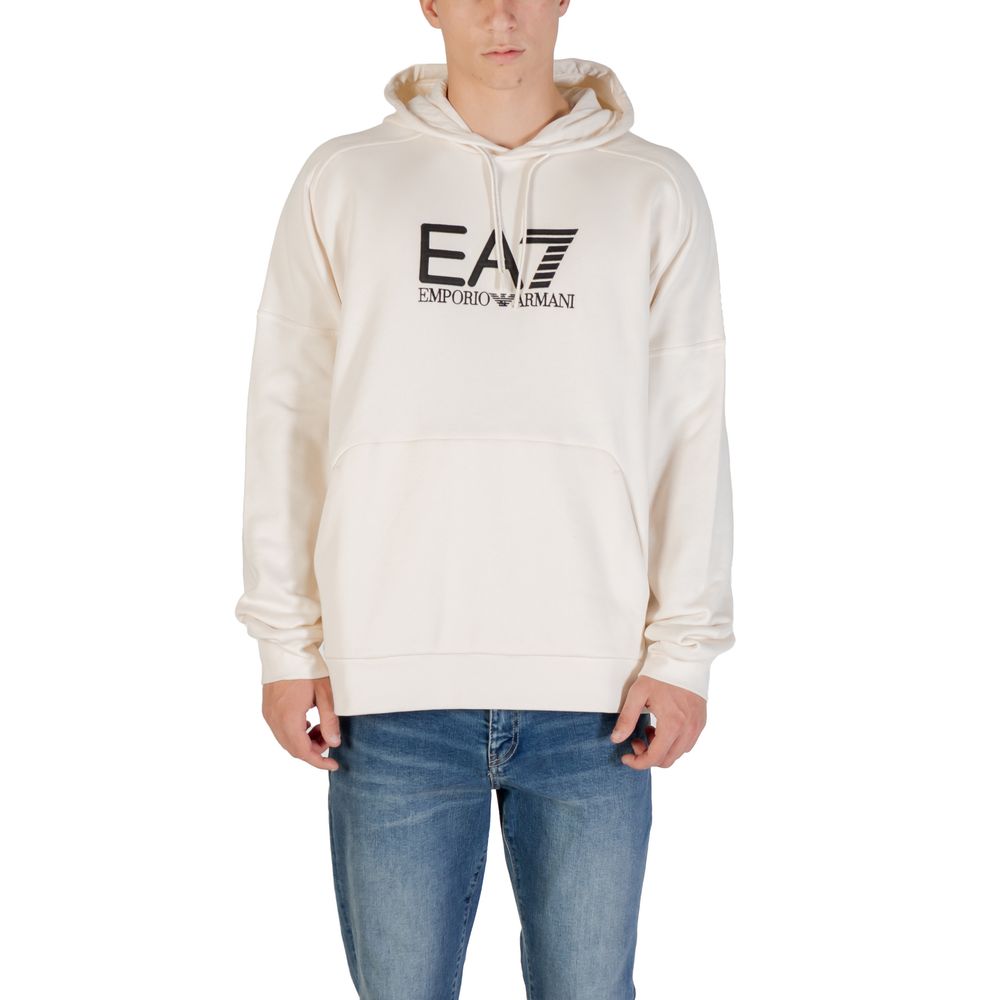 Black And White Cotton Hoodie