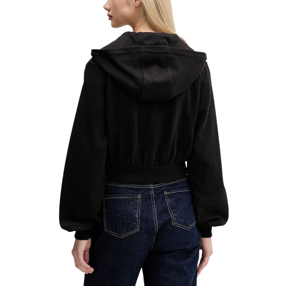 Black Recycled Cotton Hoodie