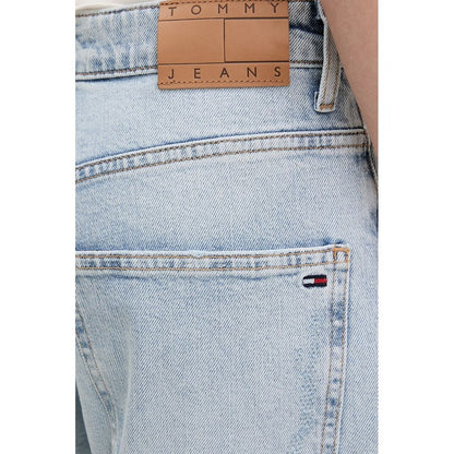 Light Blue Recycled Cotton Mom Jeans