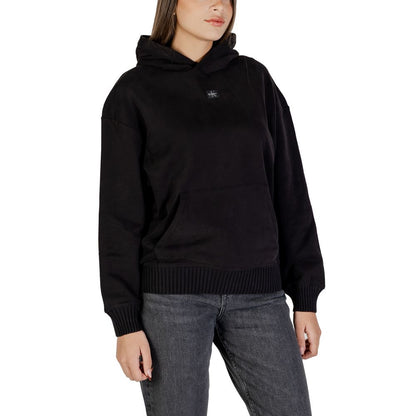 Black Cotton Hoodie