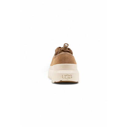 Beige Suede Leather Clogs