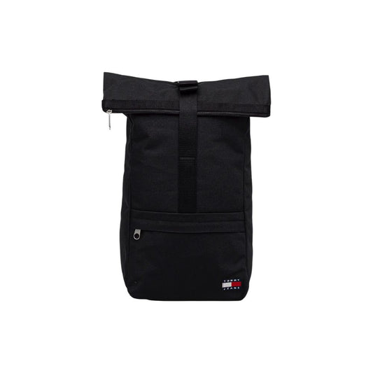 Black Recycled Polyester Backpack