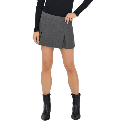 Gray Polyester Shorts