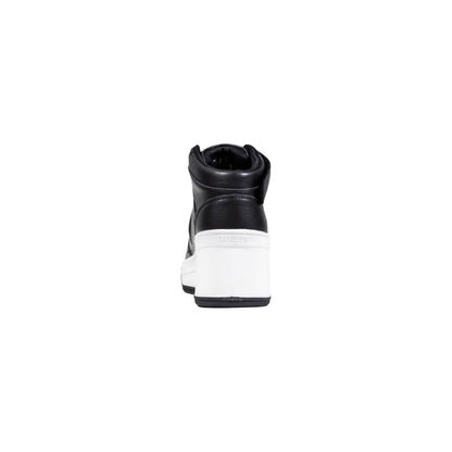 Black Polyethylene Platform Sneakers