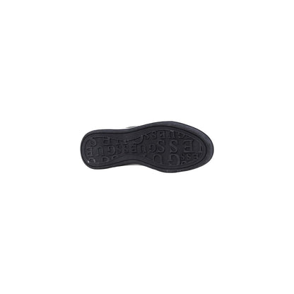 Black Polyethylene Platform Sneakers