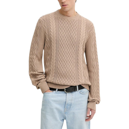 Beige Recycled Cotton Sweatshirt