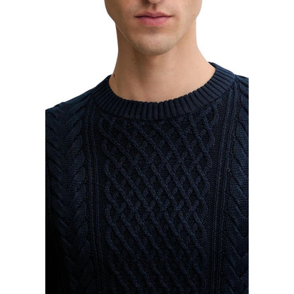 Blue Recycled Cotton Sweatshirt
