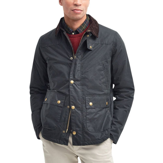 Gray Cotton Shell Jacket