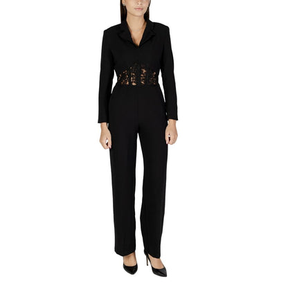 Black Polyester Rompers