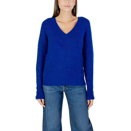 Blue Polyester Sweatshirt