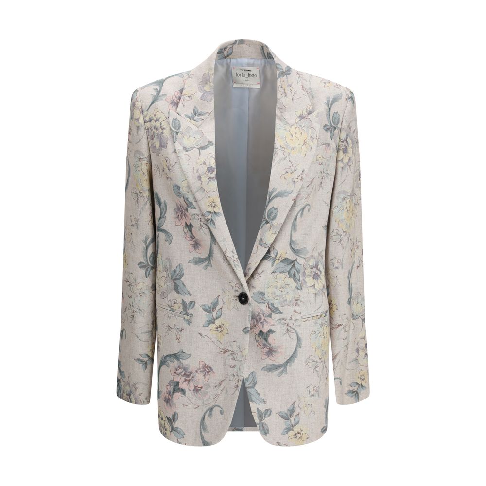 Multicolor Viscose Full-Length Jacket