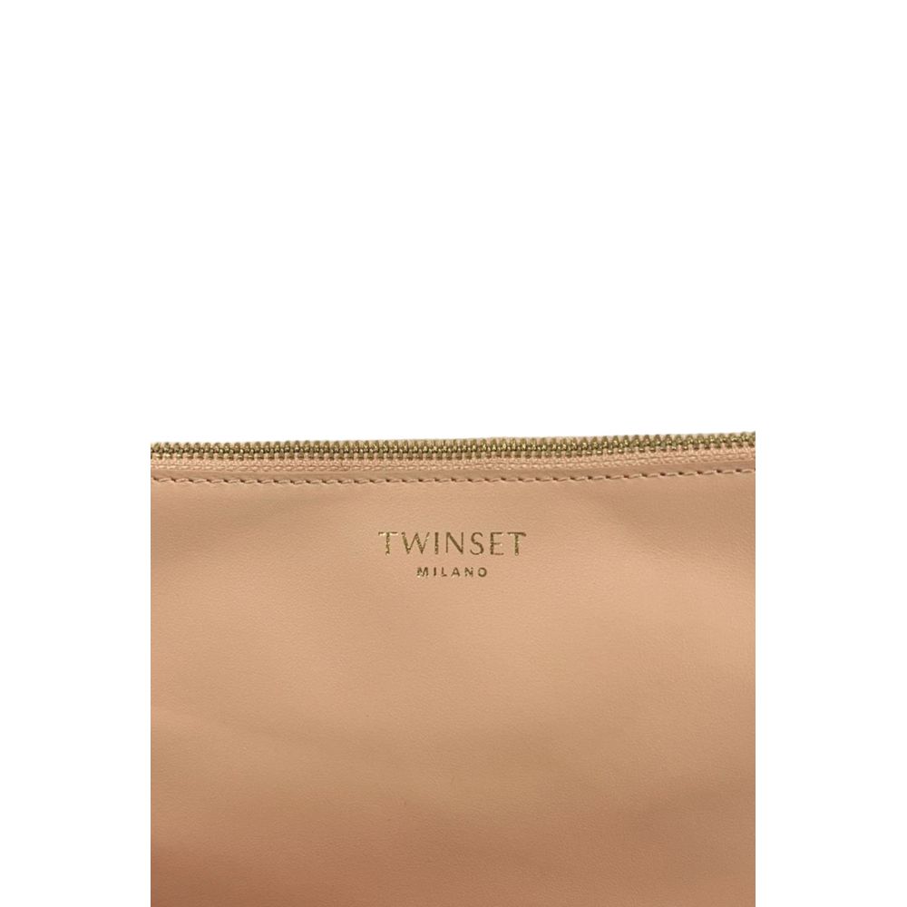 Pink Polyurethane Women Clutch
