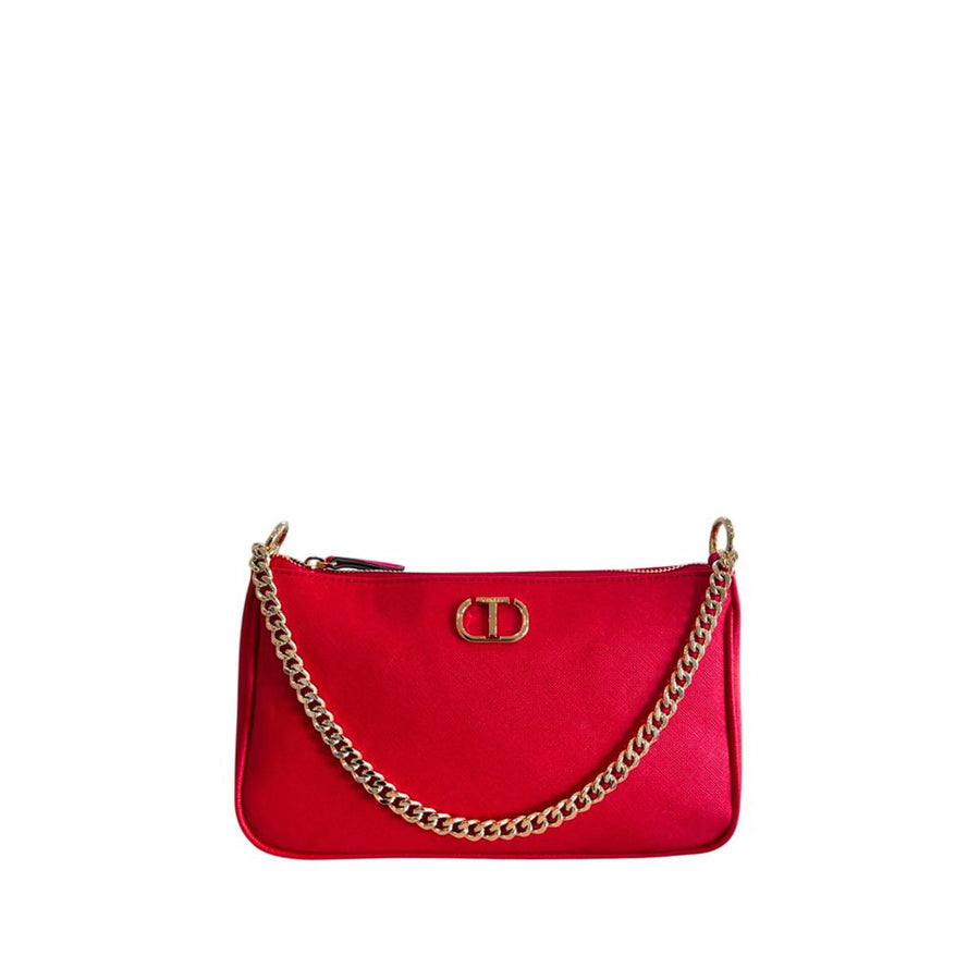 Red PU Women Crossbody Bag