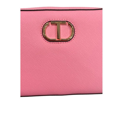 Pink PU Women Crossbody Bag
