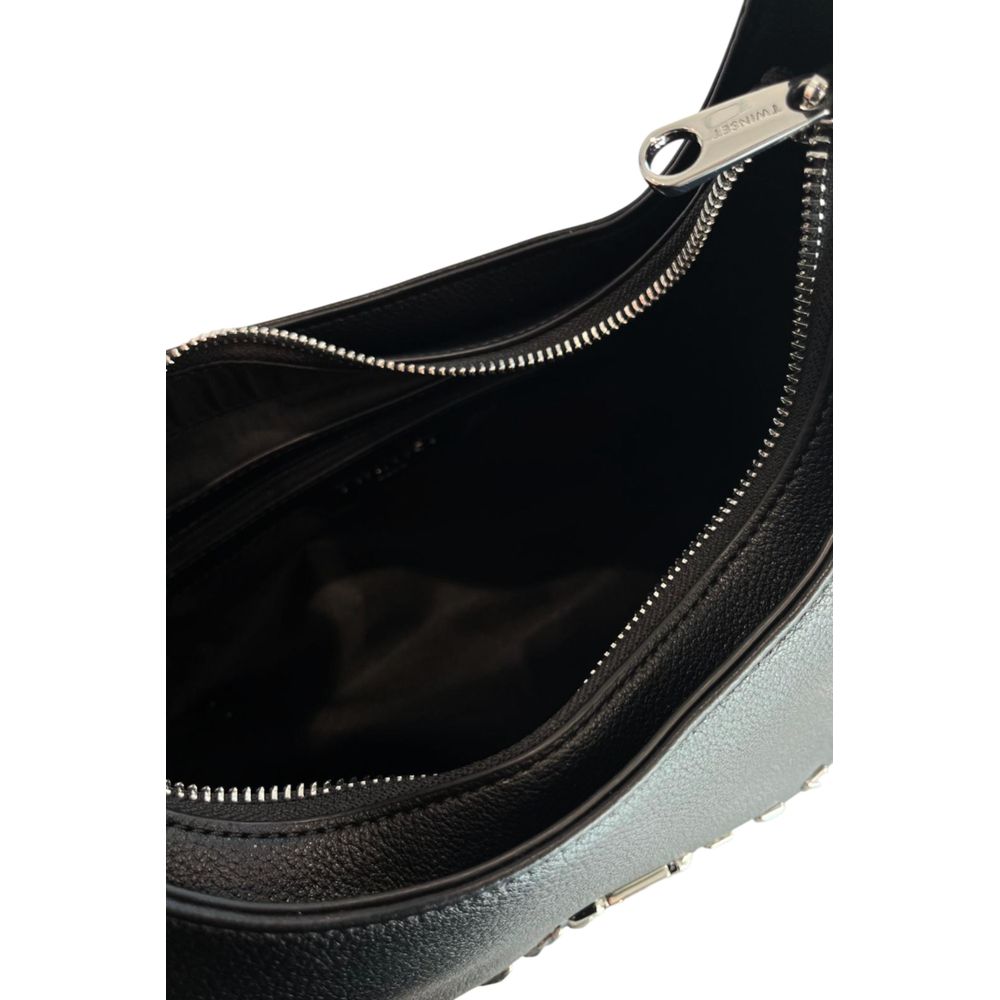 Black PU Women Shoulder Bag