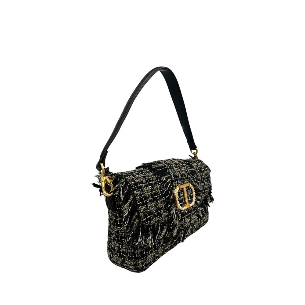 Black PU Women Shoulder Bag