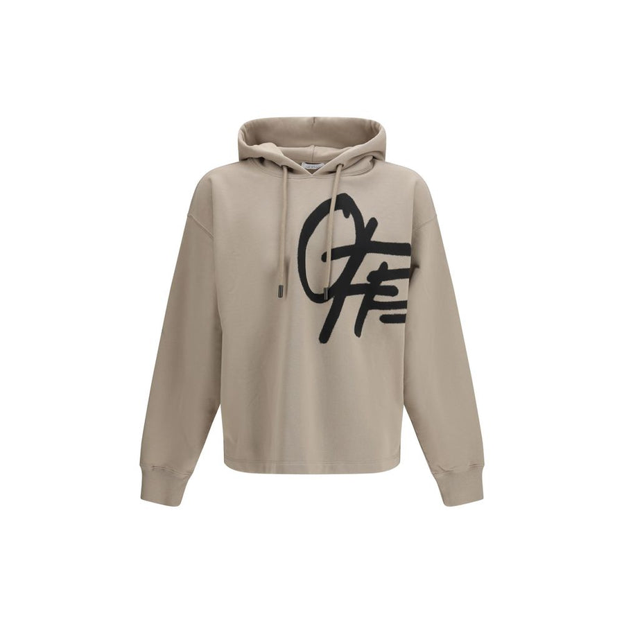 Beige Cotton Sweatshirt