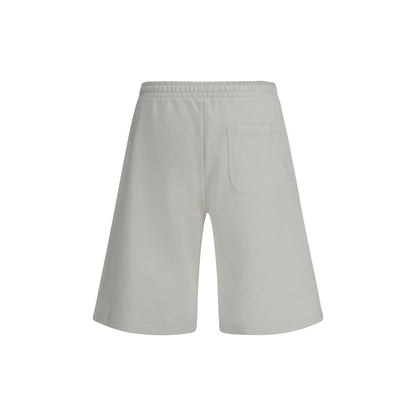 White Cotton Bermuda Shorts