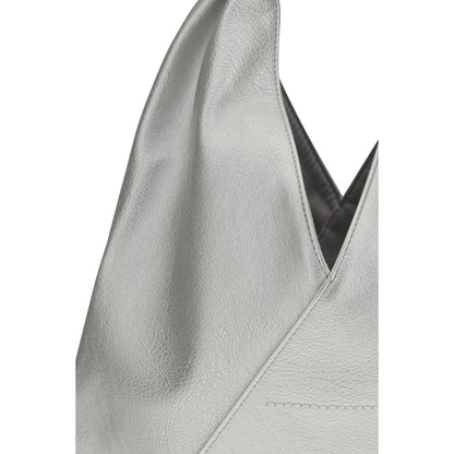 Silver Polyethylene Handbag