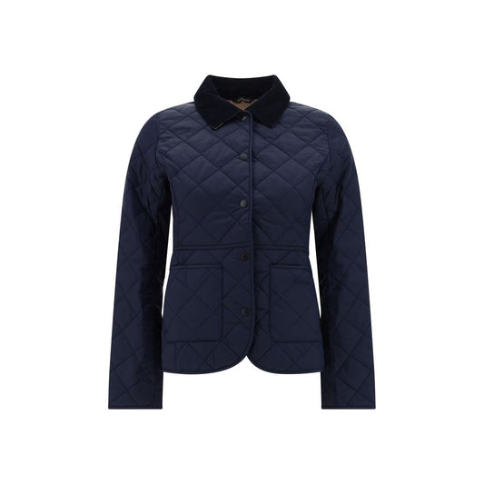 Blue Polyamide Full-Length Jacket