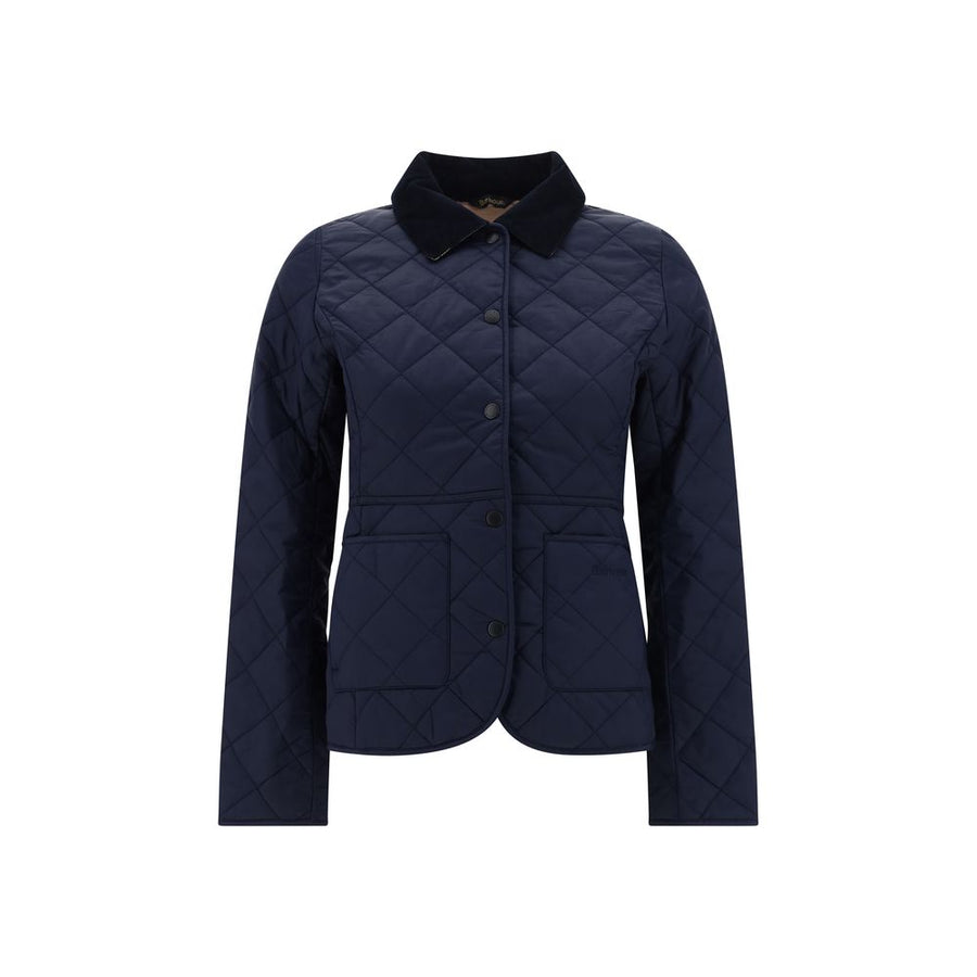 Blue Polyamide Full-Length Jacket