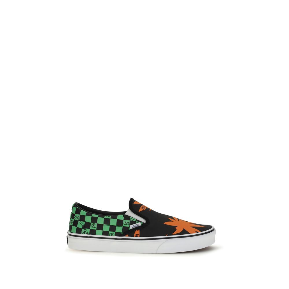 Multicolor Cotton Low Top Sneakers