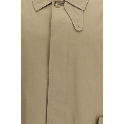 Beige Polyester Coat