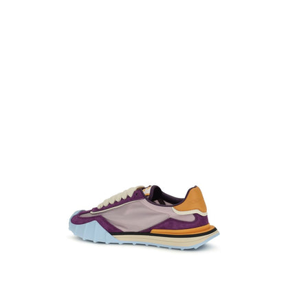 Multicolor Polyamide Athletic Sneakers