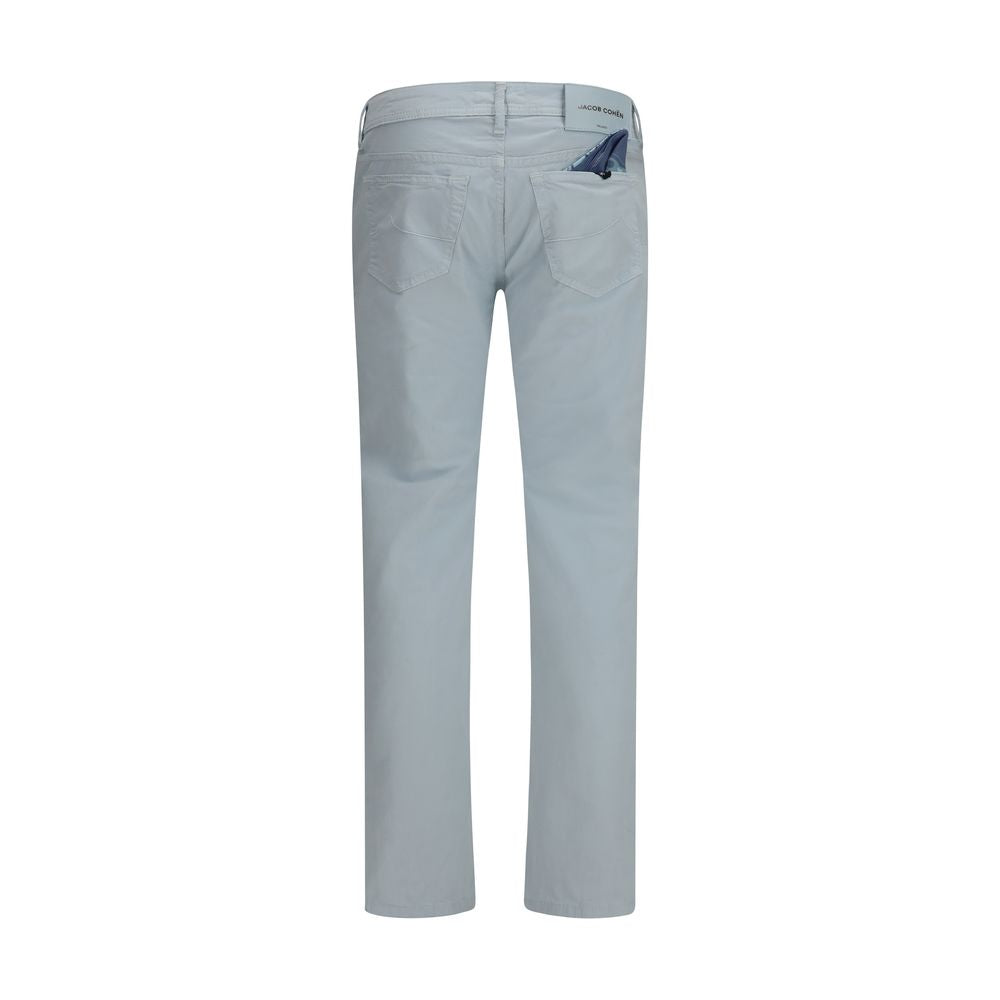 Blue Cotton Pants