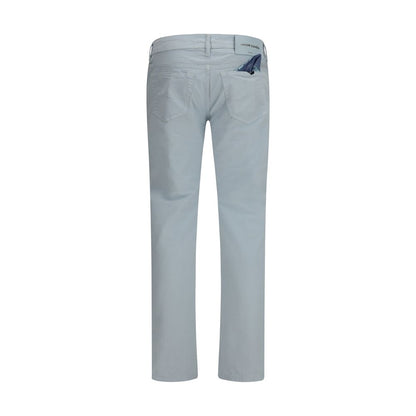 Blue Cotton Pants