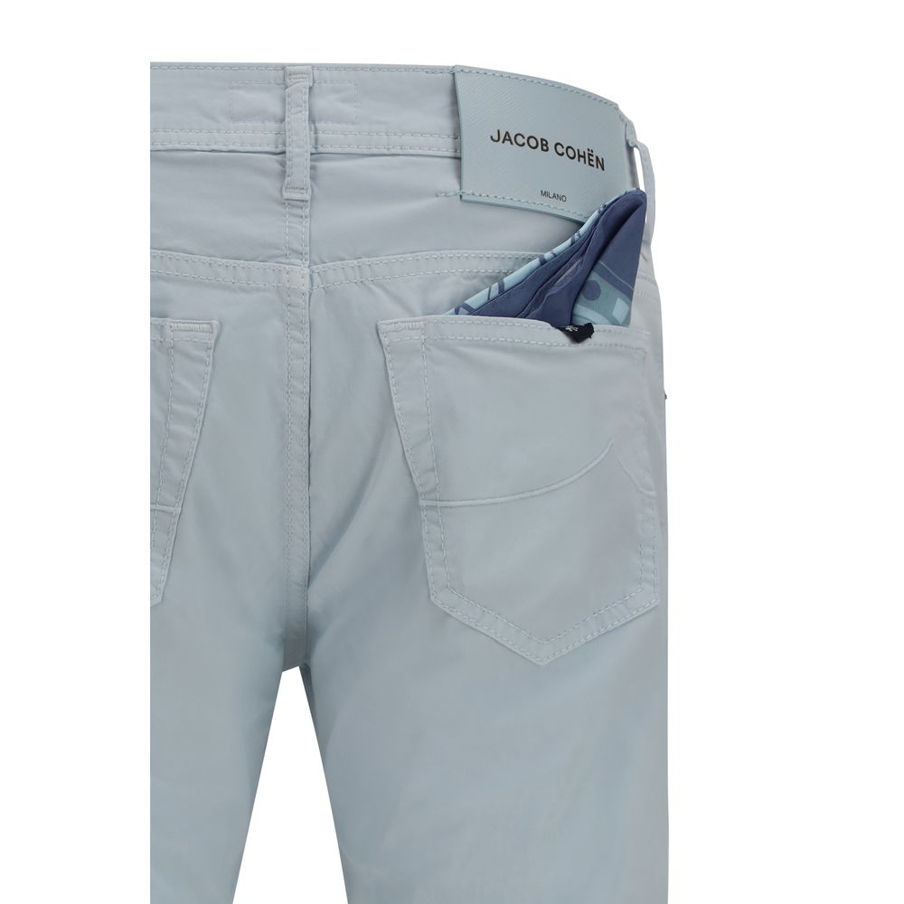 Blue Cotton Pants