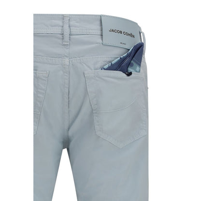 Blue Cotton Pants