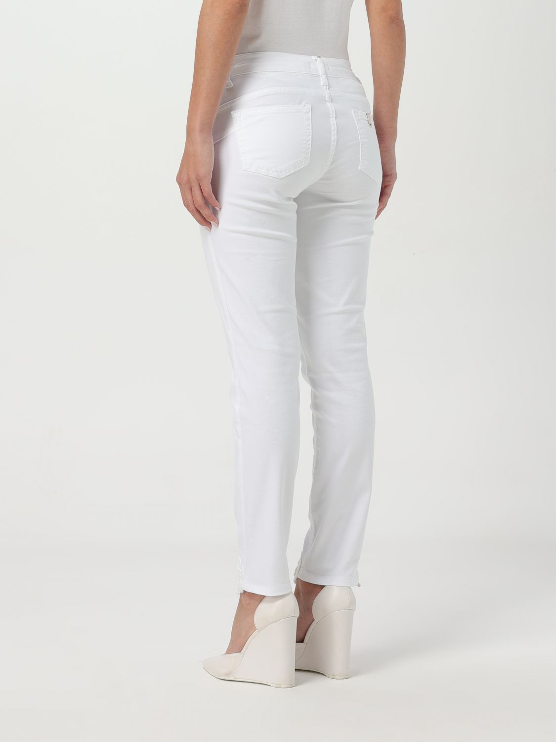 White Cotton Skinny Jeans