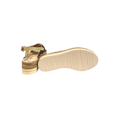 Beige Textile Women Sandal