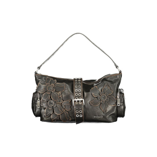 Marrone Polyurethane Women Handbag