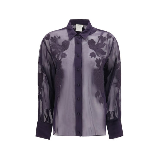 Blue Viscose Blouse