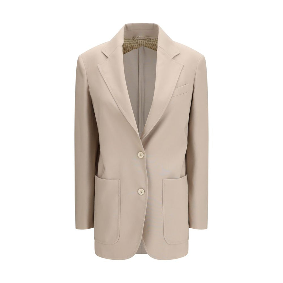 Beige Wool Blazer
