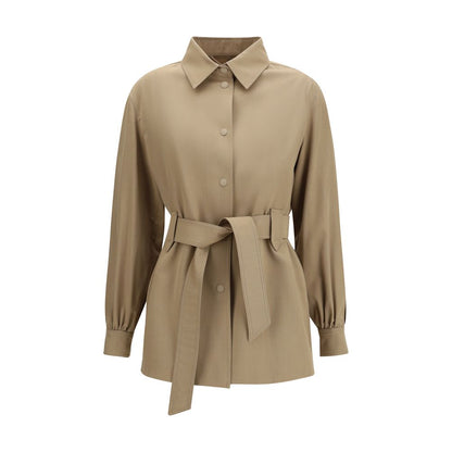 Brown Wool Oves Aries Sleeveless Jacket