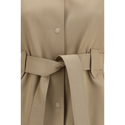 Brown Wool Oves Aries Sleeveless Jacket