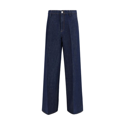 Blue Cotton Jeans Denim
