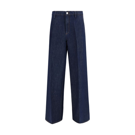 Blue Cotton Jeans Denim