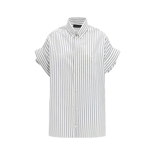 White Cotton Shortsleeve Shirt