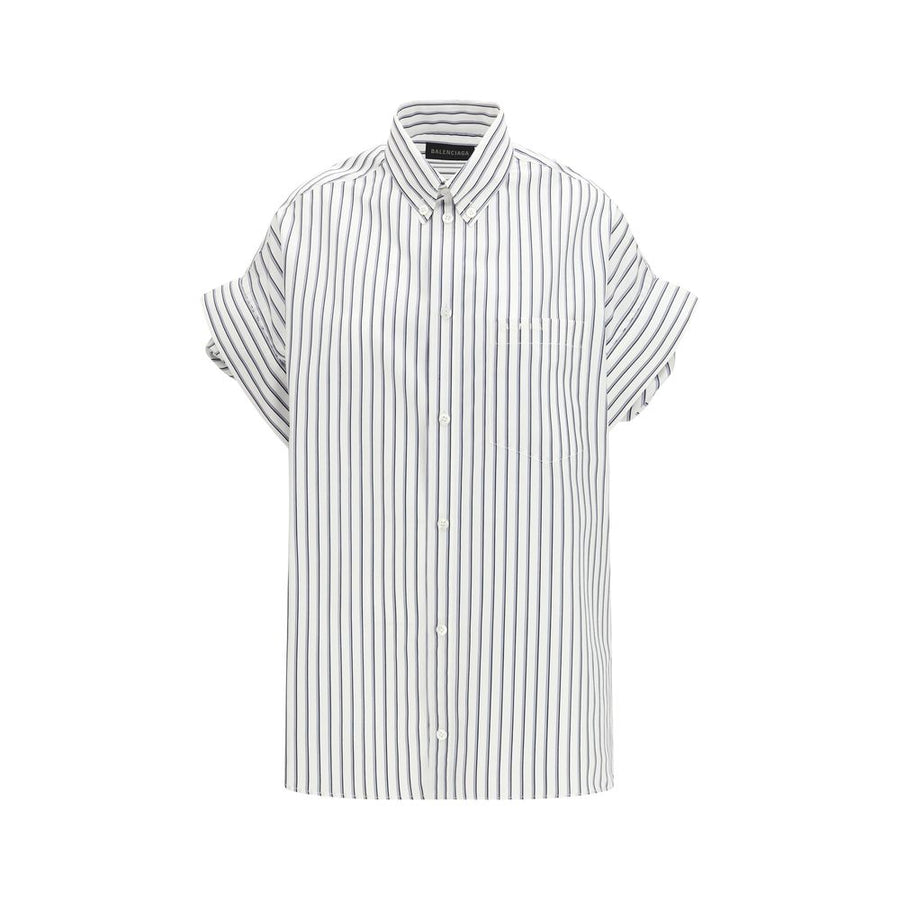 White Cotton Shortsleeve Shirt