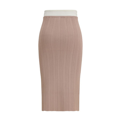 Multicolor Viscose Midi Skirt