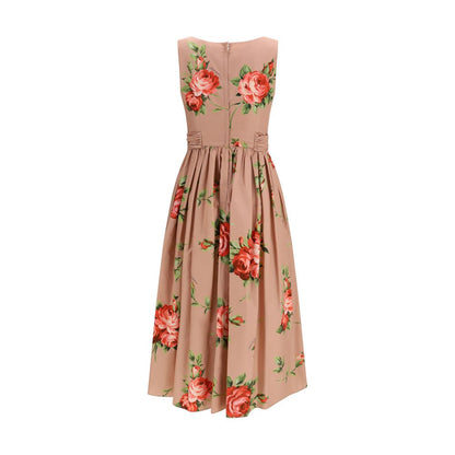 Multicolor Cotton Casual Dress