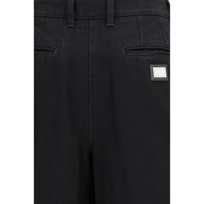 Black Cotton Jeans Denim