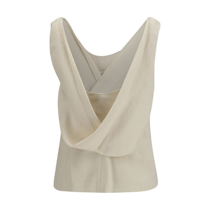 Beige Viscose Blouse