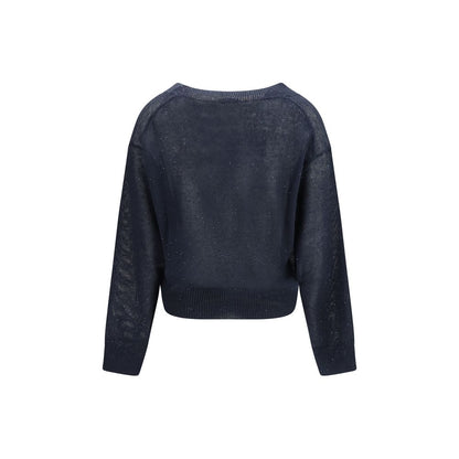 Blue Linen T-Shirt