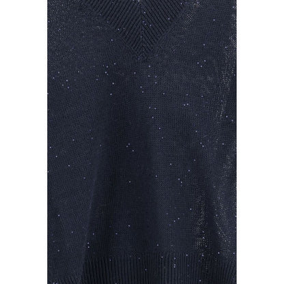 Blue Linen T-Shirt